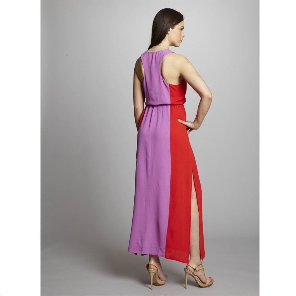 W118 by Walter baker colorblock‎ maxi dress xs